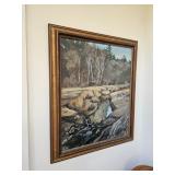 Framed Oil Painting by James E Hughes
