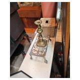 Candlestick Holder, Wicker Box