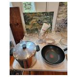 Pots, Pans, Glassware, Oil Painting by James E Hughes