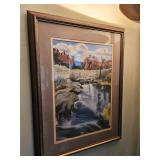 Framed Oil Painting by James E Hughes