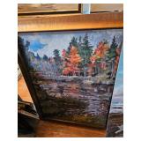 Framed Oil Painting by James E Hughes