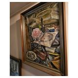 Framed Oil Painting by James E Hughes