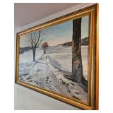 Framed Oil Painting By James E Hughes 