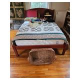 Bed Frame, Mattress, Bed Spread