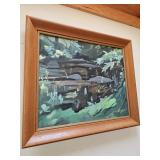 Framed Oil Based Painting by James E Hughes