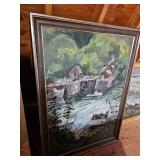 Framed Oil Painting by James E Hughes
