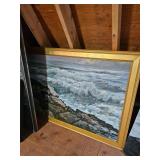 Nautical Themed Oil Painting by James E Hughes