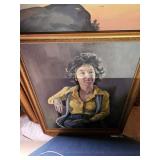 Framed Oil Painting by James E Hughes