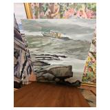 Nautical Themed Oil Painting by James E Hughes