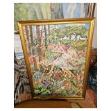 Framed Oil Painting by James E Hughes
