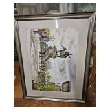 Framed Oil Painting by James E Hughes