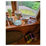 Silver Cups, Plates, Bowls, Vase