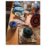 China Plates, Spoon Rests, Sugar Bowls