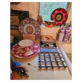 China Plates, Cups, Cooling Rack