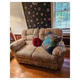 Loveseat, Throw Pillows