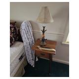 Bedside Table, Table Lamp