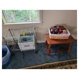 Table, Wire Rack, Printer, Plush Dolls