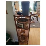 Baskets and Wood Shelves