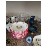 Glass Bowl, Rooster Themed Bowls, Mugs, Kitchenware