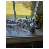 Glass Bowl, Pepper Grinder