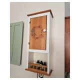 Hanging Wooden Spice Cabinet