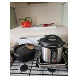 Cast Iron Camp Dutch Oven, Electric Pressure Cooker