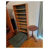 Ottoman, End Table, CD/DVD/Movie Shelves