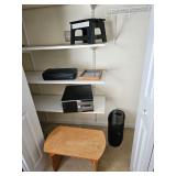 Folding Step Stool, Wood stool, Waste Basket