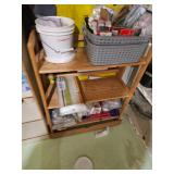 Wood Shelf, Cleaning Supplies