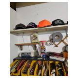 Baseball Caps, Tools, Workbench Supplies