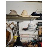 Hats, Lamp, Workbench Supplies