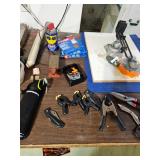 Clamps, WD-40, Snips, Scissors