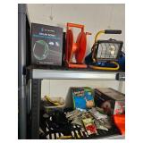 Cord Reel, Work Light, Solar tonic Mole and Snake Repellent