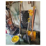 Fishing Net, Shovels, Brooms