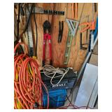 Extension Cords, Bolt Cutter, Level, Caulk Gun