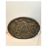 French Bronze Plaque By Jean Baptiste Lavastre (d. 1891) 