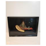 Vintage Couroc Tray Of Golden Gate Bridge New In Box 
