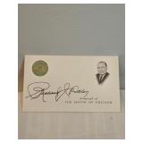 Mayor Richard Daley Autograph Card 