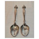 Pair Of Old English Silver Spoons