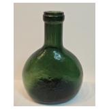 Antique Green Glass Bottle 