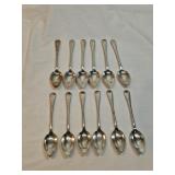 Old English Silver Spoons Set 