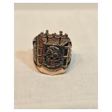 Silver And Gold Mexican Crest Ring 