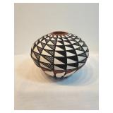 Handmade Native American Acoma Pottery Signed SC 