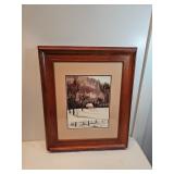 Cabin In The Woods Watercolor By Jean Leopold 