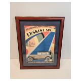 Erskine Six Framed Ad Poster 