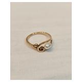 14k Gold Ring With Pearl 