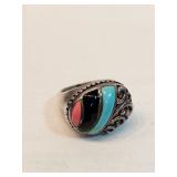 Sterling And Stones Ring 