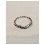 10k Gold Ring With Small Diamonds 