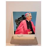 Archbishop Fulton Sheen Autographed Cutout 