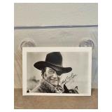 John Wayne Autographed Postcard 